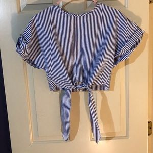 Striped crop top